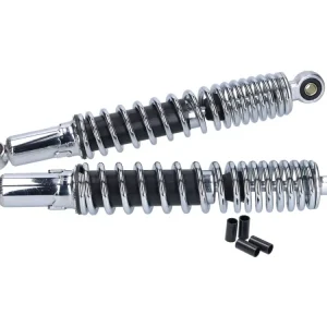 Versand Am Gleichen Tag Stoßdämpfer Satz hinten 340mm Chrom