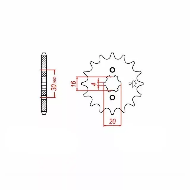 Heißes Angebot Ritzel 13 Zähne Teilung 428 passend für Yamaha TTR125