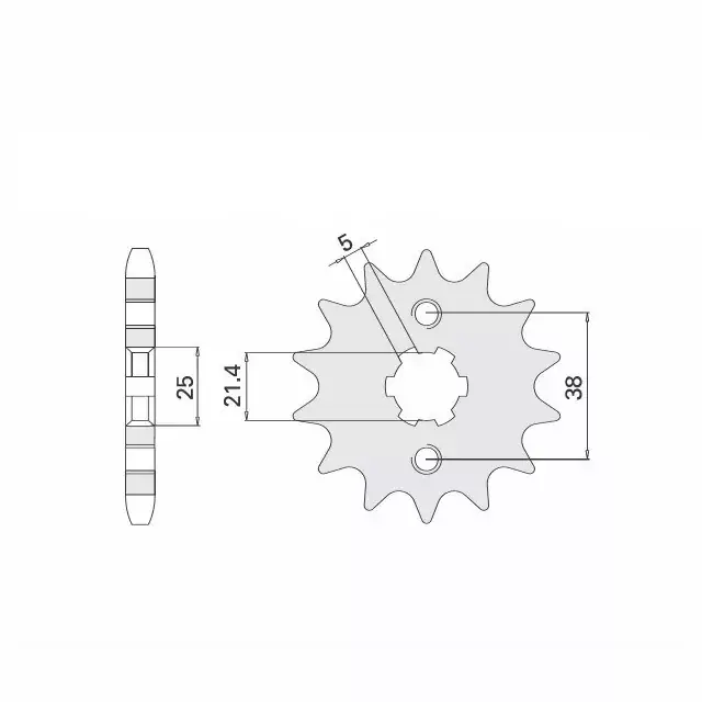 Ritzel 14 Zähne Teilung 520 passend für Yamaha XV125 Virago Begrenztes Angebot