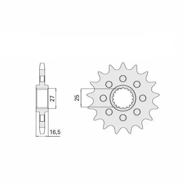 Top-Seller Ritzel 16 Zähne Teilung 525 passend für KTM