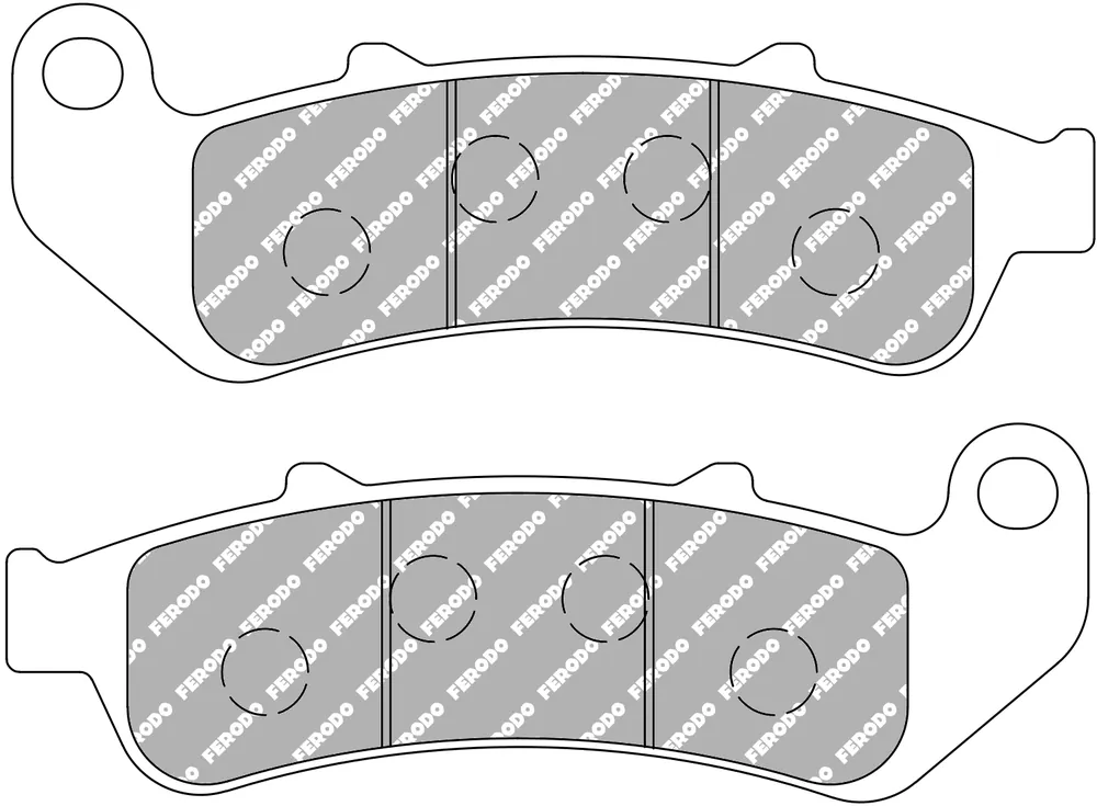 Ferodo Bremsbeläge FDB2002P Organisch ECE R90 Kostenloser Rückversand