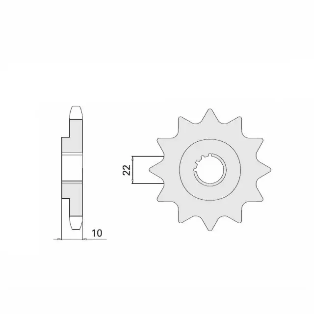 Günstig Ritzel 17 Zähne Teilung 520 passend für Motorräder