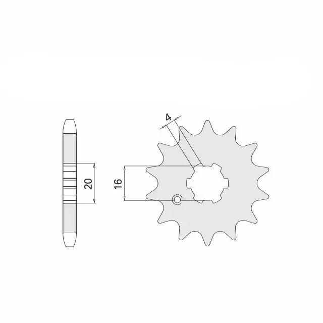 Ritzel 15 Zähne Teilung 420 passend für Yamaha, Suzuki, Kawasaki Kracherpreis