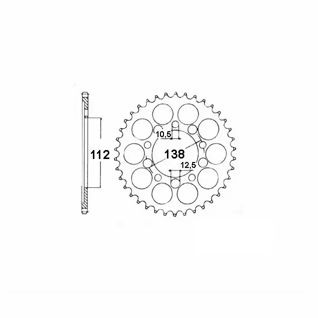 Knallerangebot Kettenrad Aluminium Z-45 passend für HO/YA/MZ