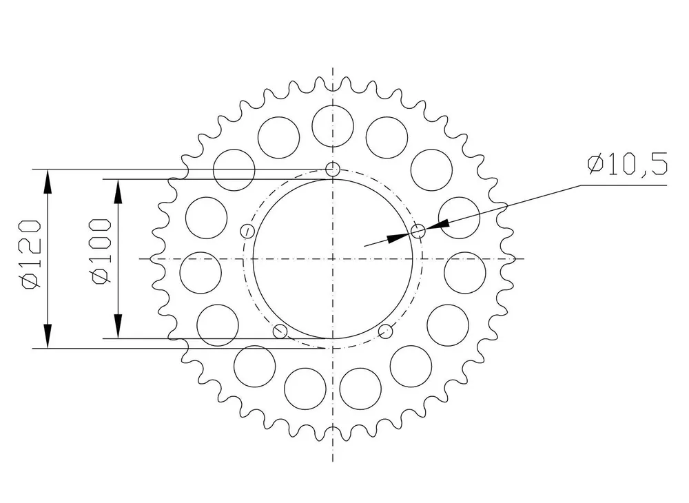 Kettenrad Aluminium Z-41 passend für Aprilia Top-Preis