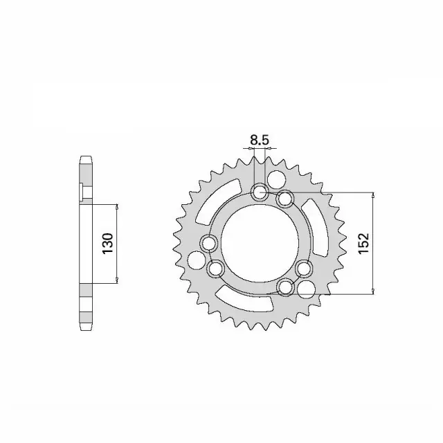 Kettenrad Stahl 41 Zähne Teilung 525 passend für Cagiva Navigator 1000 M5 Versand Am Gleichen Tag