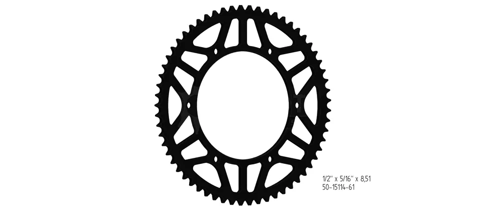 Kettenrad Stahl 58 Zähne Teilung 428 passend für Fantic Zertifiziert