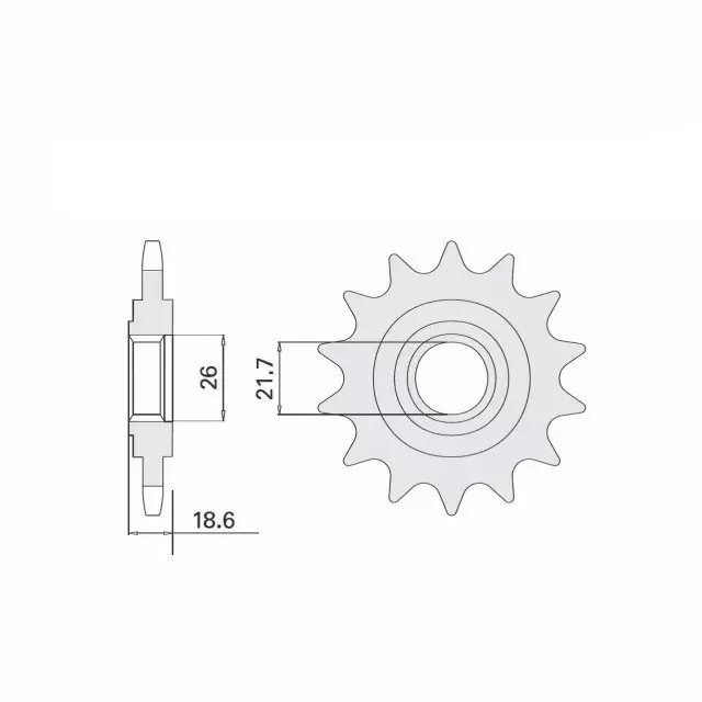 Ritzel 14 Zähne Teilung 520 passend für Kawasaki Schnäppchen