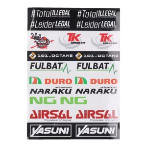 Top-Angebot Aufklebersatz klar