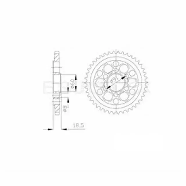 Kettenrad Aluminium Z-43 passend für Ducati Angebot