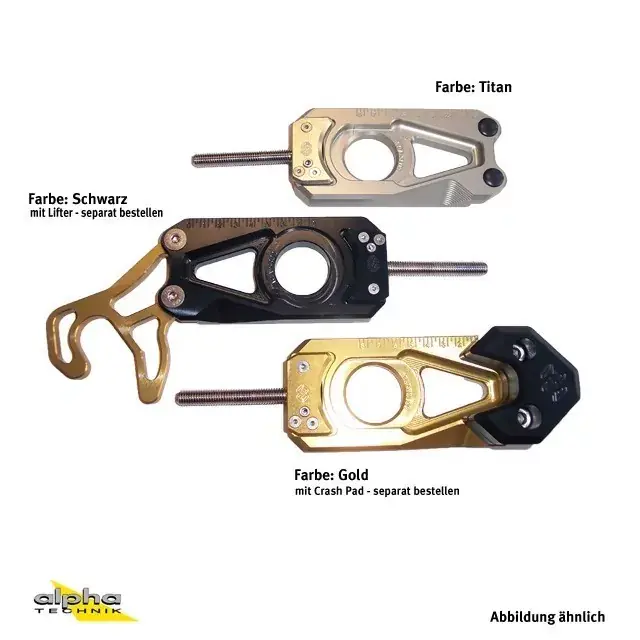 Billig GILLES Kettenspanner passend für Kawasaki ZX10R ZXT00J ab 2011 schwarz