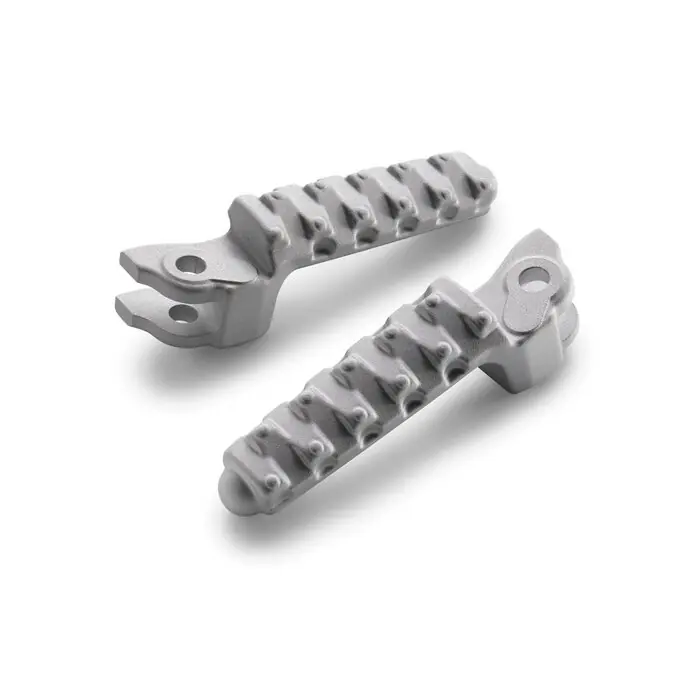 FUSSRASTEN-SET SILBER Markenware