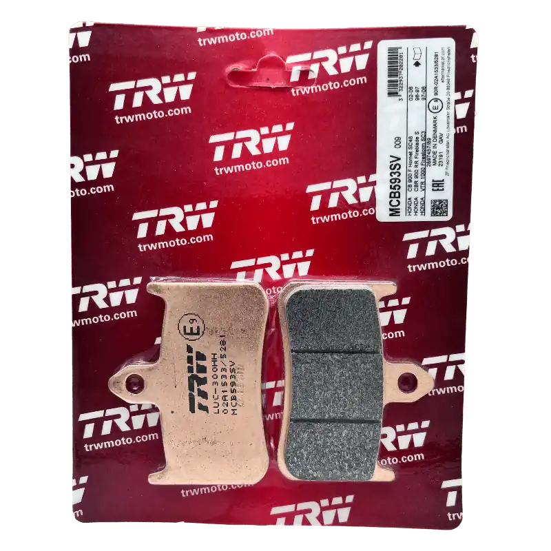 Versand Am Gleichen Tag TRW Lucas Bremsbeläge MCB593SV Sinter ECE R90 Vorne