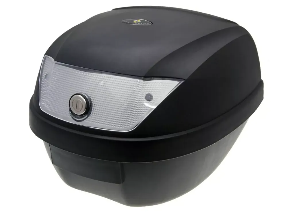 Top Case Koffer schwarz 28L / Reflektor weiß Jetzt Kaufen