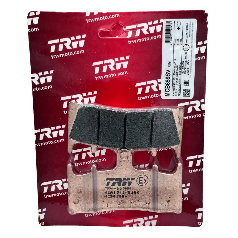 Zertifiziert TRW Lucas Bremsbeläge MCB659SV Sinter ECE R90 Vorne