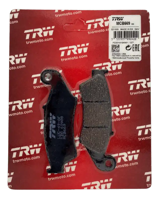 TRW Lucas Bremsbeläge MCB669 Organisch ECE R90 Vorne Top-Angebot