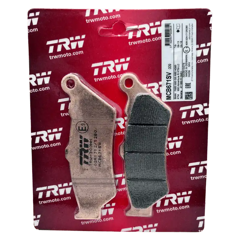 Letzte Chance TRW Lucas Bremsbeläge MCB671SV Sinter ECE R90 Vorne