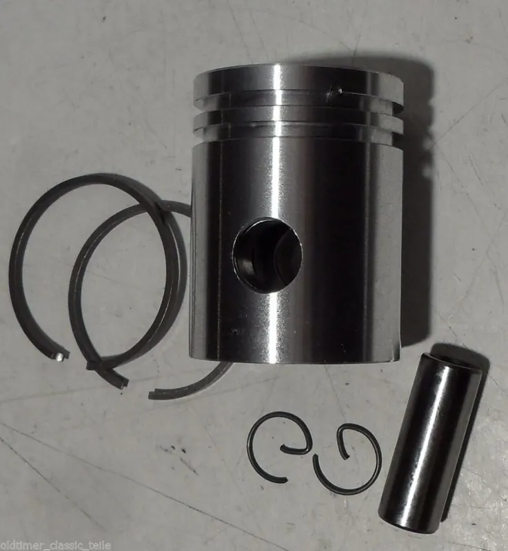 Geprüft 2 Ring Kolben B passend für Zündapp Kurzpleuel KS50 Combinette R50 C50 M50 Falconette