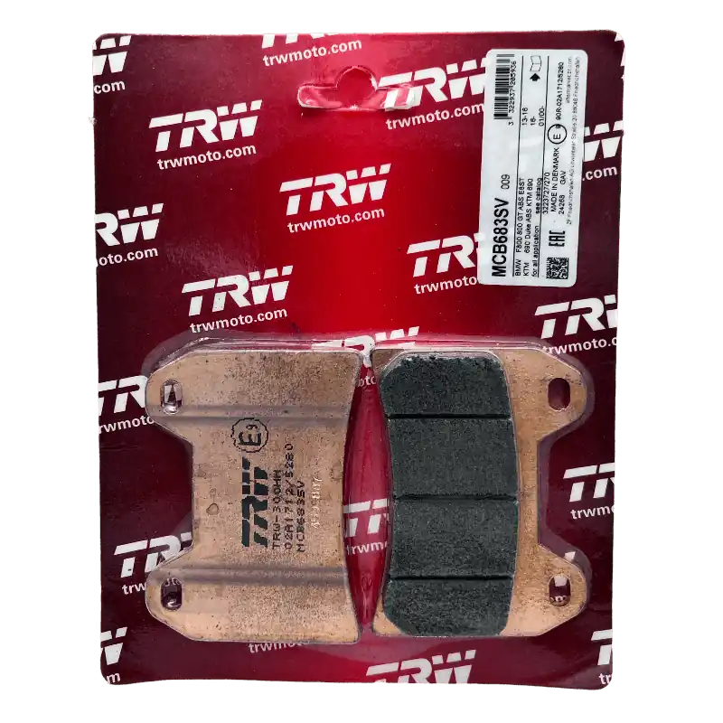 Highlight TRW Lucas Bremsbeläge MCB683SV Sinter ECE R90 Vorne