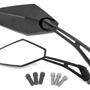 Spiegel Set M8 / M10 schwarz mit E-Prüfzeichen Finale Aktion