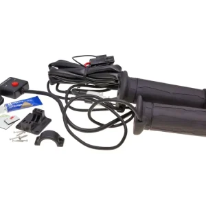 Heizgriffe Satz Koso schwarz 130mm für Quad, ATV (für Daumengas) Neuheit