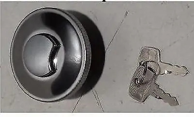 Gratis Versand Tankdeckel abschließbar 40mm chrom passend für Zündapp Yamaha u.a.