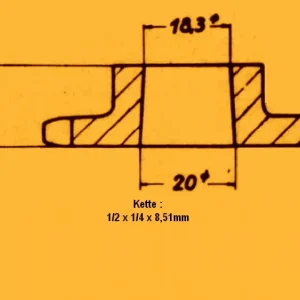 Nur Für Kurze Zeit Kettenrad Ritzel Hercules Sachs K50 50 S Ultra 80 50 216-12 NEU