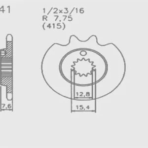 Sofort Bestellen Kettenritzel Kreidler Automatic MF MF MP Mofa Moped 441-12 NEU Ritzel