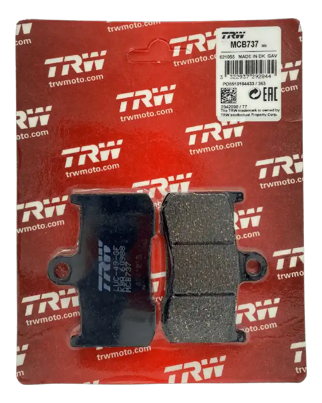 Nur Heute TRW Lucas Bremsbeläge MCB737 Organisch ECE R90 Vorne