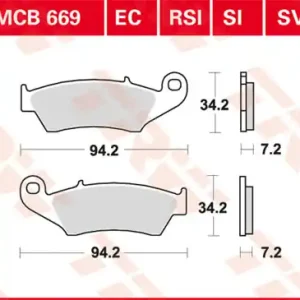 Honda CRF 450 Bremsbeläge Lucas TRW OFFROAD ab 2004 Bestseller