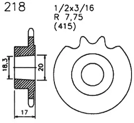 Ritzel Sachs 218-15 Hercules KX5 ZX1 Supra 4 GP Sofort Bestellen