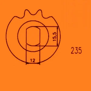 Kettenrad Ritzel Hercules Supra 4 GP GT KTM 235-13 Neu Sachs 506/3/4 Motor Kostenloser Versand