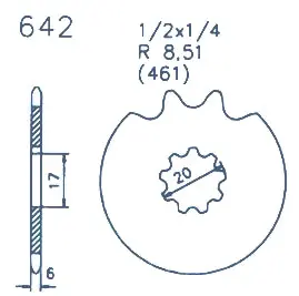 Ritzel 642 – 13 Zähne Puch M 50 Jet Cobra GT/GTL 50 80 Kette 423 Bestpreis