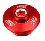 Echt Suzuki RMZ 450 Öleinfüllschraube SCAR ROT