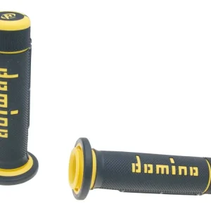 Angebot Griffe Satz Domino A180 ATV Daumengas 22/22mm schwarz-gelb