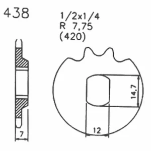 Kettenritzel Kreidler Eitank super 4 KKR  438 -11 Amazone Florett Eiertank K54 Wochenendangebot