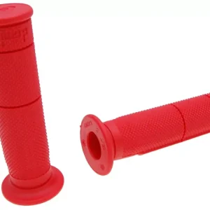 Neue Ware Griffe Satz Domino Halb-Waffel Quad, ATV Daumengas 22/22mm - rot