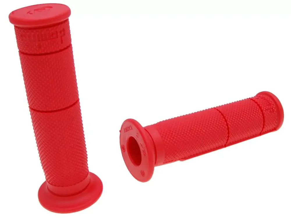 Neue Ware Griffe Satz Domino Halb-Waffel Quad, ATV Daumengas 22/22mm - rot