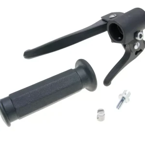 Kostenfreie Lieferung Bremsarmatur links mit Dekompressionshebel und Griffgummi für Piaggio Boxer, Bravo, Ciao, SI -1988