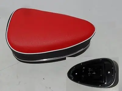 Oldtimer Moped Sitzbank Dreieck Rot  Universal Kreidler Puch Hercules Miele Einmann Bestpreis