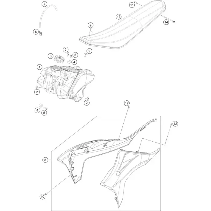 Kraftstofftankdeckel kpl. Aktuell
