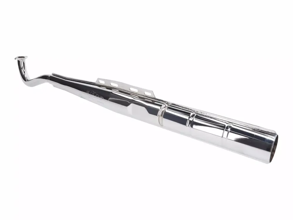 Preisknaller Auspuff 28mm verchromt Originaloptik für Puch Maxi