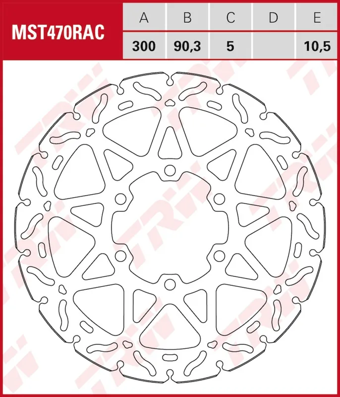 TRW Lucas Bremsscheibe MST470RAC Vorne Top-Seller