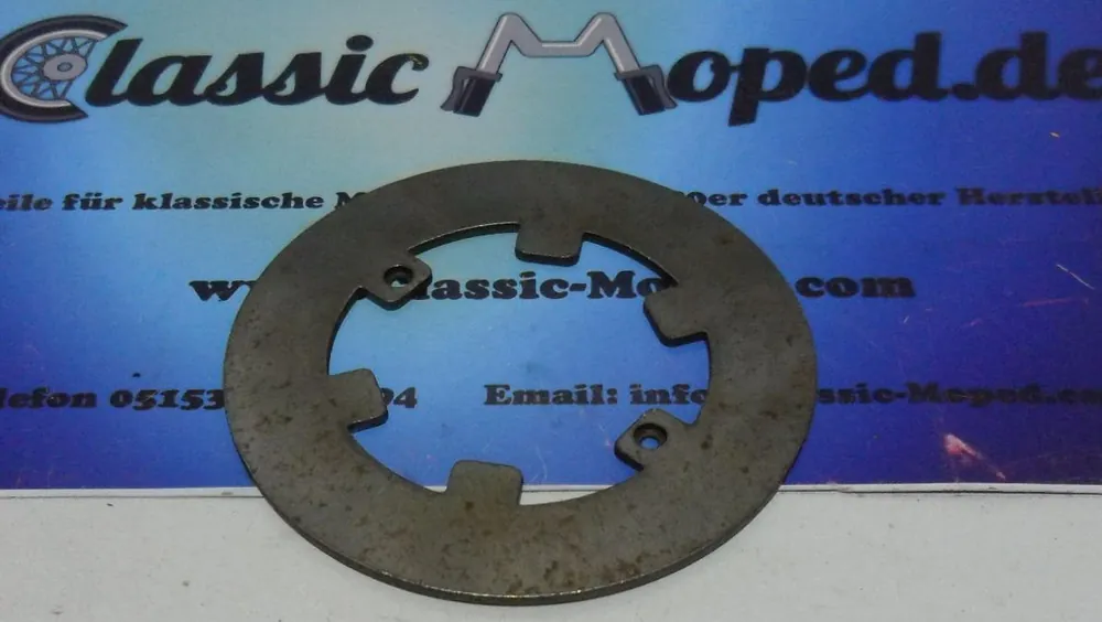 Stahlscheibe Kupplungsscheibe passend für Zündapp 444 442 442-01.614 Motor Mofa Nur Für Kurze Zeit