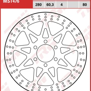 Rabatt TRW Lucas Bremsscheibe MST476 Vorne