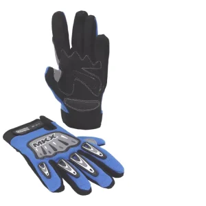 Markenware Handschuhe MKX Cross blau - Größe M