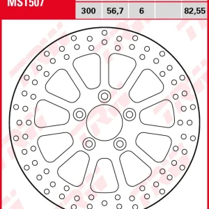 TRW Lucas Bremsscheibe MST507 Zertifiziert