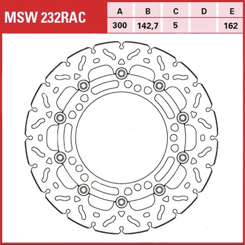 TRW Lucas Bremsscheibe MSW232RAC Vorne Top-Angebot