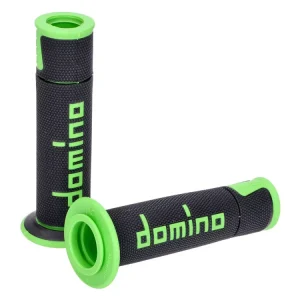 Direktkauf Griffe Satz Domino A450 On-Road Racing schwarz / grün mit offenen Enden