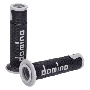 Angebot Griffe Satz Domino A450 On-Road Racing schwarz / grau mit offenen Enden